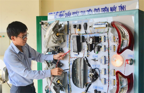 Hiệu quả từ mô hình chẩn đoán pan điện ô tô trên máy tính