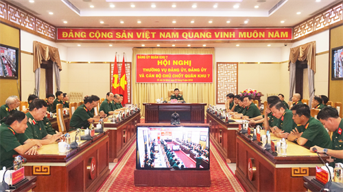Quân khu 7 hội nghị Thường vụ Đảng ủy, Đảng ủy và cán bộ chủ chốt