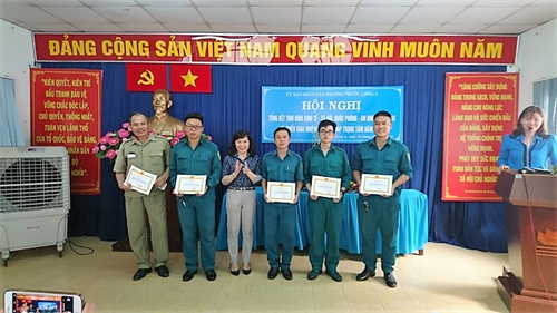 Nữ chính trị viên Ban CHQS phường gương mẫu, trách nhiệm