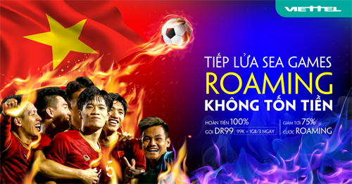 Viettel tặng 1GB data roaming cho khách hàng đi Philippines cổ vũ SEA Games 30
