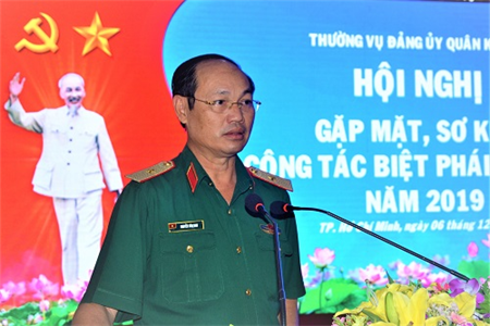 Quân khu 7: Gặp mặt, sơ kết công tác biệt phái sĩ quan năm 2019