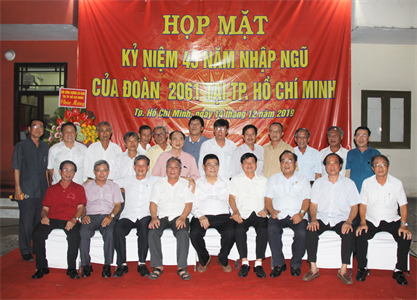 Đoàn 2061 họp mặt nhân kỷ niệm 45 năm nhập ngũ