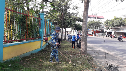 Trung đoàn 251, Vùng 2 Hải quân tham gia “Ngày chủ nhật xanh-sạch-đẹp”