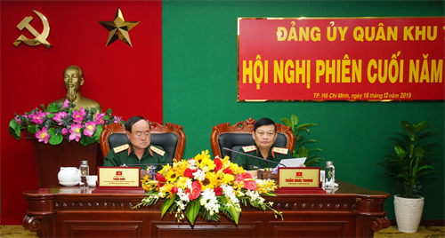 Đảng ủy Quân khu 7 lãnh đạo hoàn thành tốt nhiệm vụ quân sự, quốc phòng và xây dựng Đảng bộ năm 2019
