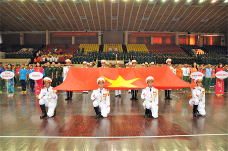 Quân khu 7 khai mạc thi đấu thể dục thể thao LLVT Quân khu