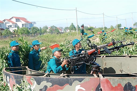 Dân quân phường Chánh Phú Hòa, Tx.Bến Cát, tỉnh Bình Dương: Nhiều nỗ lực trong phong trào Thi đua Quyết thắng