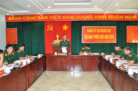Đảng uỷ Sư đoàn 302 hội nghị phiên cuối năm 2019