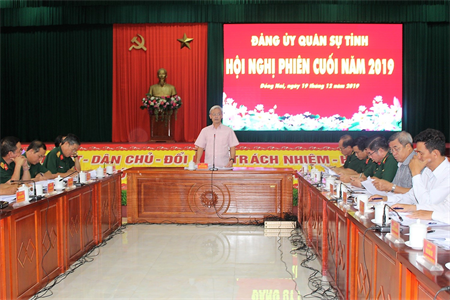 Đảng ủy Quân sự tỉnh Đồng Nai hội nghị phiên cuối năm 2019