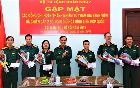 Gặp mặt lực lượng hoàn thành nhiệm vụ tham gia Bệnh viện dã chiến cấp 2 tại Nam Xu Đăng