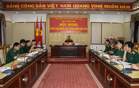 Tổng cục chính trị tổ chức Hội nghị trực tuyến triển khai công tác tuyên huấn năm 2020
