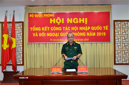 Hội nghị tổng kết công tác hội nhập quốc tế và đối ngoại quốc phòng năm 2019