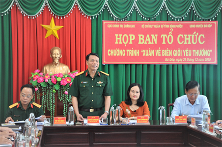 Họp Ban tổ chức chương trình “Xuân về biên giới yêu thương” năm 2020