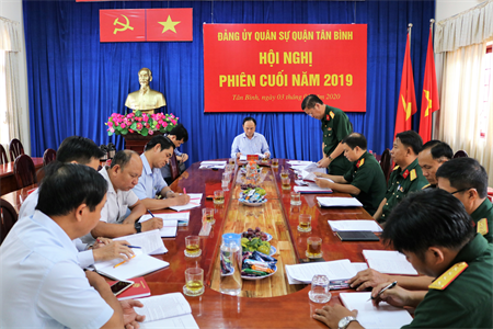 Quận Tân Bình hội nghị Đảng ủy Quân sự phiên cuối năm 2019