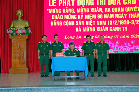 LLVT tỉnh Long An thi đua kỷ niệm 90 năm ngày thành lập Đảng