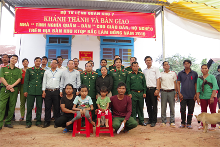 Đoàn KT-QP Lâm Đồng đẩy nhanh tiến độ bàn giao nhà cho đồng bào nghèo đón Xuân Canh Tý