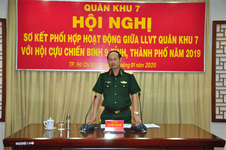 Bộ Tư lệnh Quân khu 7 và Hội CCB 9 tỉnh, thành phố sơ kết hoạt động năm 2019