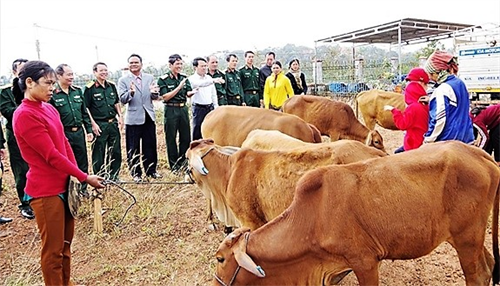 Binh đoàn 16 gúp đồng bào vui đón xuân đầm ấm