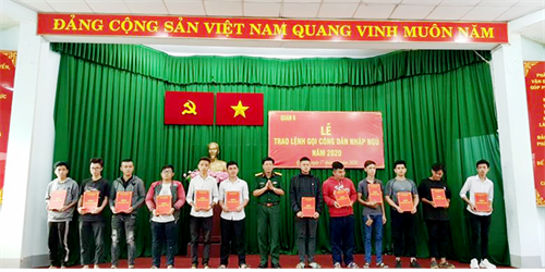 Quận 6: Phát lệnh gọi công dân nhập ngũ và phổ biến kiến thức giáo dục quốc phòng - an ninh