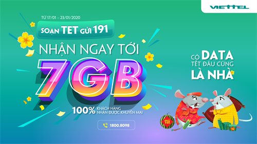 Viettel tặng 4G cho tất cả các khách hàng trong dịp tết