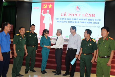464 thanh niên TP. Biên Hòa nhận lệnh nhập ngũ năm 2020