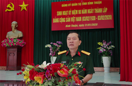 Đảng  bộ Quân sự tỉnh Bình Thuận kỷ niệm 90 năm ngày thành lập Đảng cộng  sản Việt Nam (3/2/1930- 3/2/2020)