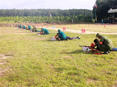 LLVT huyện Bàu Bàng, tỉnh Bình Dương quyết tâm thi đua ngay từ đầu năm