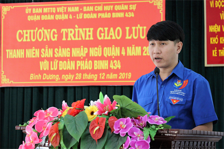 Những đảng viên trẻ quận 4 tình nguyện lên đường nhập ngũ