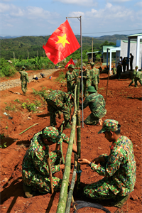 Đoàn Kinh tế - Quốc phòng 778 phối hợp xây dựng địa bàn an toàn