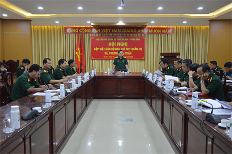 Bộ CHQS tỉnh Bà Rịa - Vũng Tàu gặp mặt động viên cán bộ xã, phường trúng tuyển hệ vừa học vừa làm