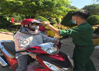 Tiểu đoàn 208 – Trung đoàn 736 – Bộ CHQS tỉnh Bình Phước nhiều biện pháp phòng, chống virus Covid - 19