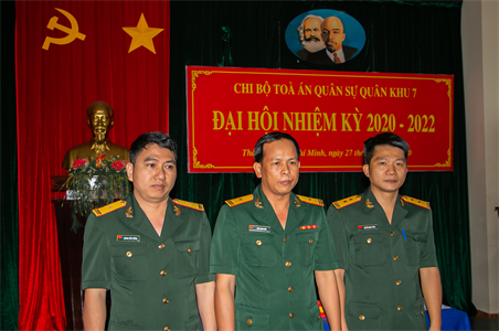 Tòa án Quân sự Quân khu Đại hội Chi bộ nhiệm kỳ 2020 - 2022