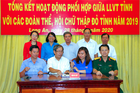LLVT Long An phối hợp xây dựng nền quốc phòng toàn dân vững mạnh