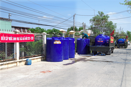 LLVT tỉnh Long An đưa nước ngọt về vùng hạn mặn