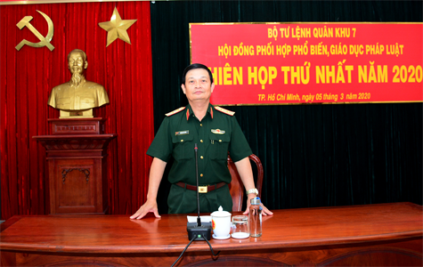 Quân khu 7 đẩy mạnh công tác phối hợp phổ biến, giáo dục pháp luật