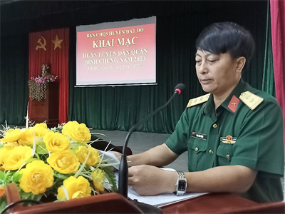 Ban CHQS huyện Đất Đỏ, tỉnh Bà Rịa-Vũng Tàu huấn luyện dân quân tự vệ chuyên ngành trinh sát