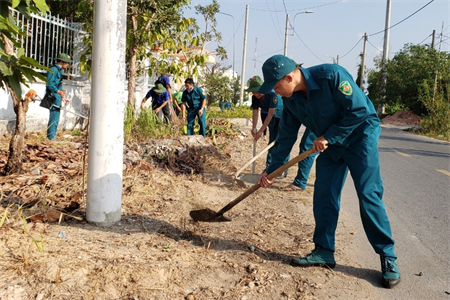 LLVT xã Nhị Bình sôi nổi hoạt động tháng Thanh niên.