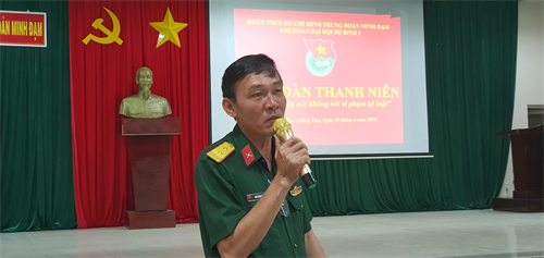 Trung đoàn Minh Đạm tổ chức hoạt động Tháng Thanh niên năm 2020