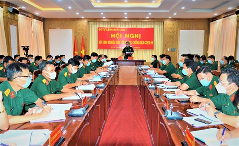 Quân khu 7 rút kinh nghiệm diễn tập phòng, chống dịch Covid- 19