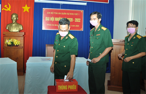 Tòa án quân sự khu vực 1 Đại hội Chi bộ nhiệm kỳ 2020-2022
