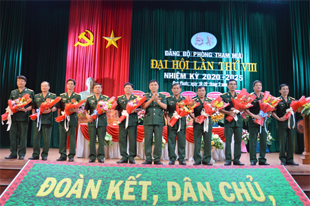 Đại hội Đảng bộ Phòng Tham mưu, Bộ CHQS tỉnh Bình Phước lần thứ VIII nhiệm kỳ 2020 - 2025