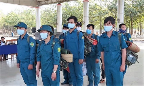 Bộ CHQS tỉnh Bình Dương huấn luyện dân quân thường trực