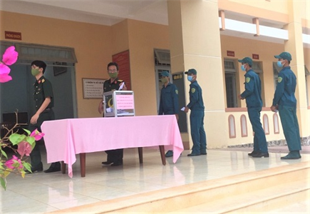 LLVT huyện Xuân Lộc đóng góp ủng hộ phòng, chống dịch Covid-19