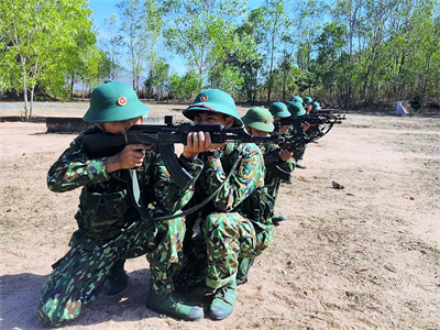 Trường Quân sự tỉnh BR – VT huấn luyện tốt gắn với phòng, chống dịch tốt