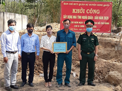 Ban CHQS huyện Định Quán, tỉnh Đồng Nai: Chăm lo nơi ở cho lực lượng dân quân