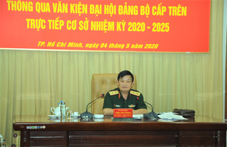 Thường vụ Đảng ủy Quân khu 7 thông qua văn kiện đại hội Đảng bộ cấp trên trực tiếp cơ sở nhiệm kỳ 2020-2025