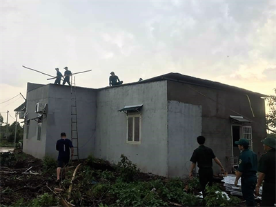 LLVT huyện Định Quán, tỉnh Đồng Nai khắc phục hậu quả thiên tai