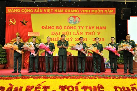 Đại hội Đảng bộ Công ty Tây Nam lần thứ V nhiệm kỳ 2020-2025