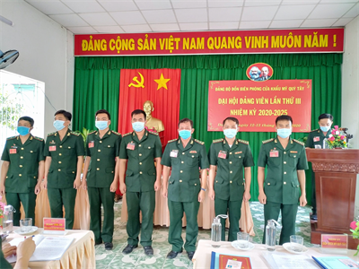 Đại hội Đảng bộ Đồn Biên phòng Mỹ Quý Tây nhiệm kỳ 2020 - 2025