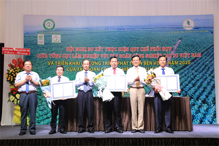 Tổng cục Lâm nghiệp và Tập đoàn Cao su Việt Nam sơ kết quy chế phối hợp về quản lý rừng bền vững năm 2019