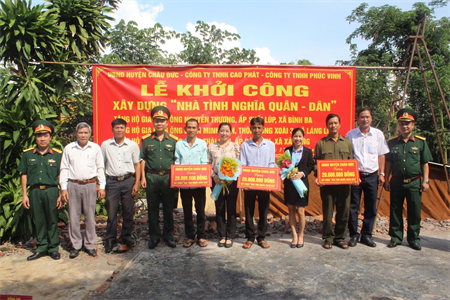 Bộ CHQS tỉnh Bà Rịa - Vũng Tàu khởi công xây dựng “Nhà tình nghĩa quân - dân”